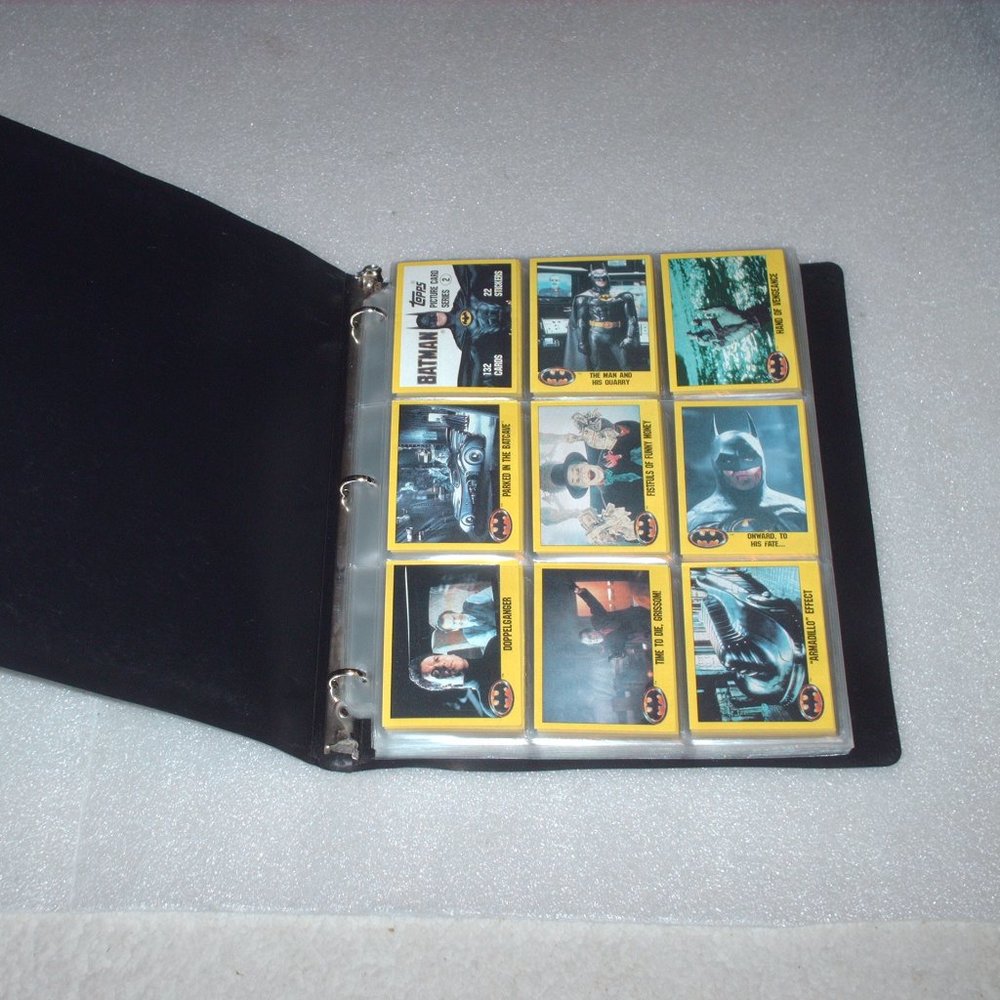 1989 Topps Batman movie trading cards & stickers